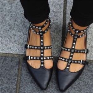 Zara Studded Flats